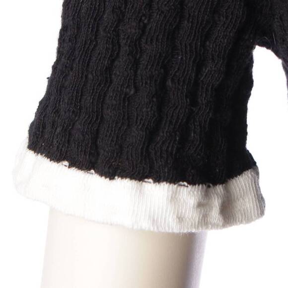 CHANEL Dress CC 22C Black Cotton Short Midi Dress Vintage - Picture 8 of 10